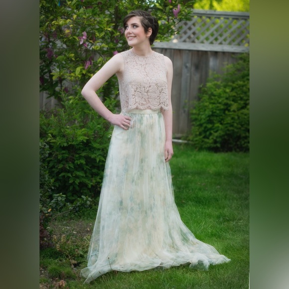 Jenny Yoo Arabella watercolour tulle skirt - Picture 7 of 9